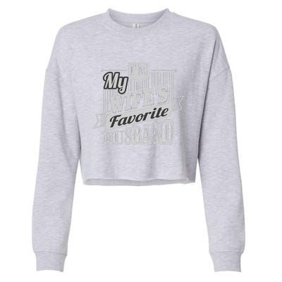 IM My WifeS Favorite Husband Cropped Pullover Crew