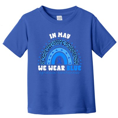 In May We Wear Blue Apraxia Awareness Month Gift Toddler T-Shirt