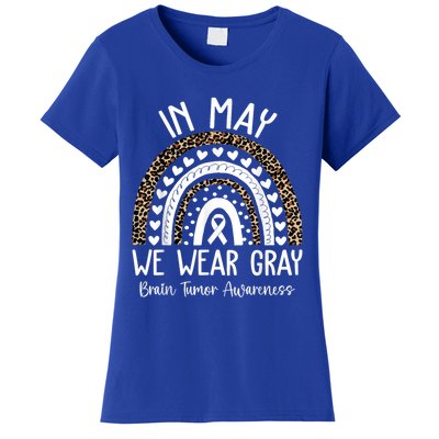 In May We Wear Gray Brain Tumor Awareness Month Gift Women's T-Shirt