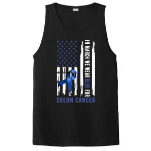 In March We Wear Blue For Colon Cancer Awareness Gift PosiCharge Competitor Tank