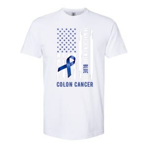 In March We Wear Blue For Colon Cancer Awareness Gift Softstyle CVC T-Shirt