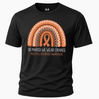 In March We Wear Orange Multiple Sclerosis Awareness Cooling Performance Crew T-Shirt