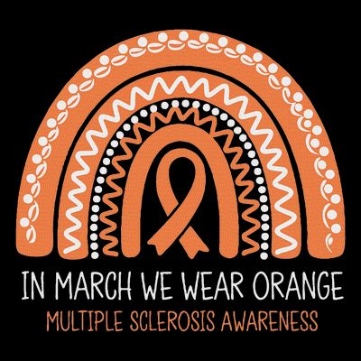 In March We Wear Orange Multiple Sclerosis Awareness T-Shirt