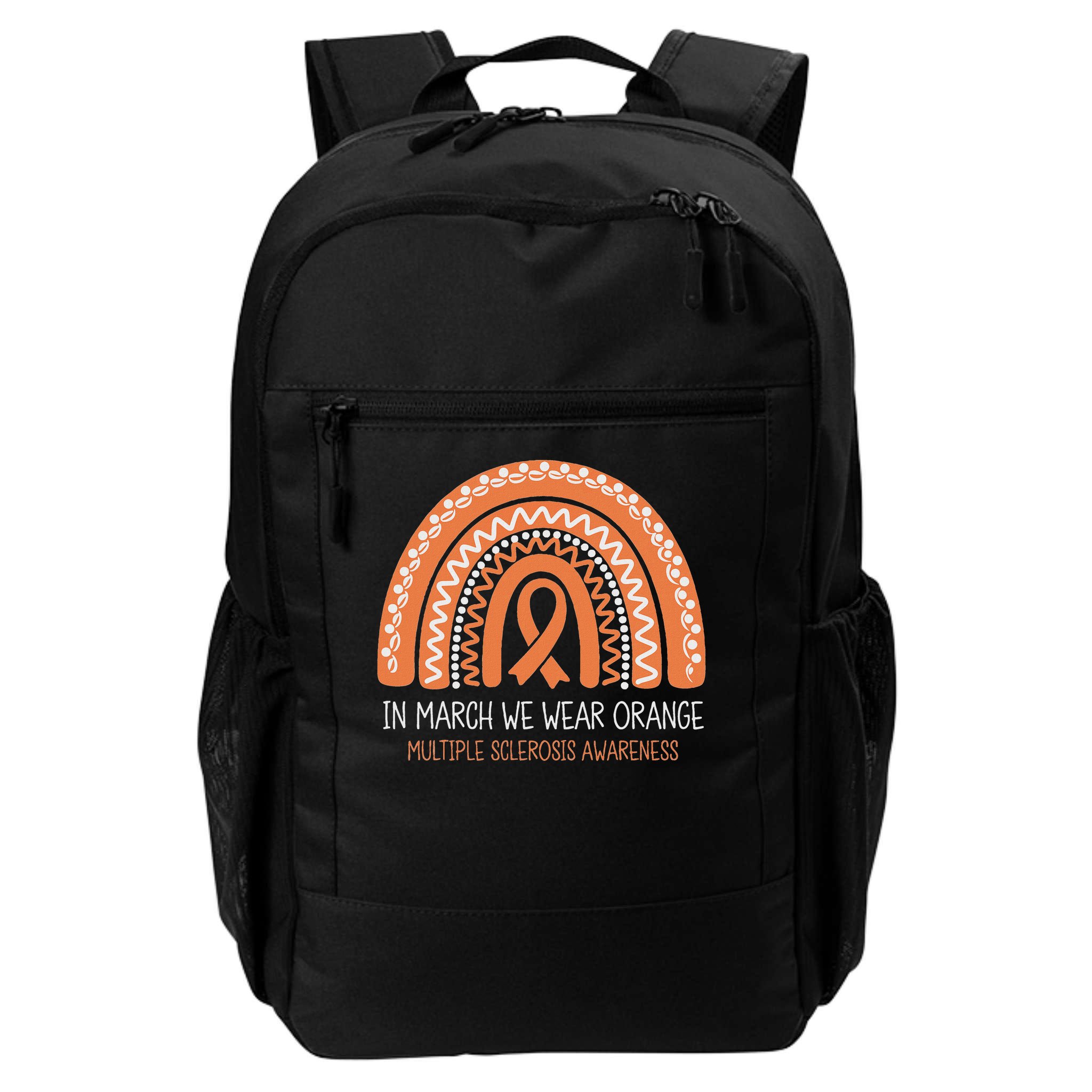 In March We Wear Orange Multiple Sclerosis Awareness Backpack