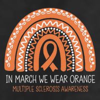 In March We Wear Orange Multiple Sclerosis Awareness Adult Drive Performance Visor
