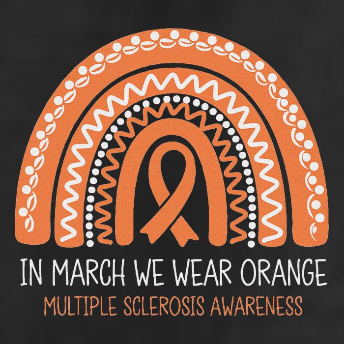 In March We Wear Orange Multiple Sclerosis Awareness Adult Drive Performance Visor