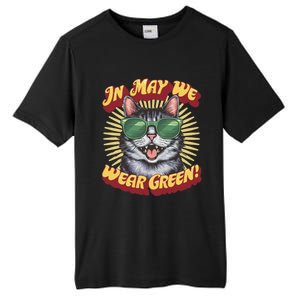 In May We Wear Green Tal Health Awareness Month Gift Tall Fusion ChromaSoft Performance T-Shirt