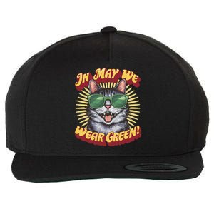 In May We Wear Green Tal Health Awareness Month Gift Wool Snapback Cap