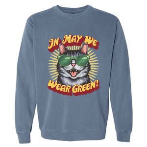 In May We Wear Green Tal Health Awareness Month Gift Garment-Dyed Sweatshirt