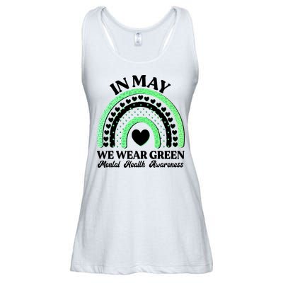 In May We Wear Green Mental Health Awareness Ladies Essential Flowy Tank