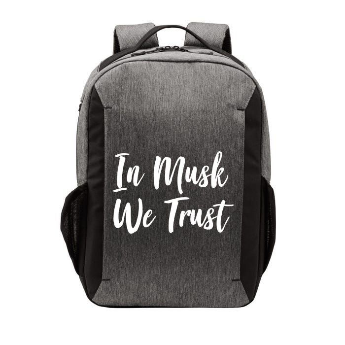 In Musk We Trust Elon Vector Backpack