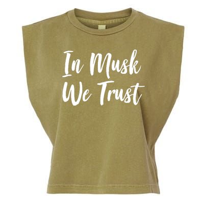 In Musk We Trust Elon Garment-Dyed Women's Muscle Tee