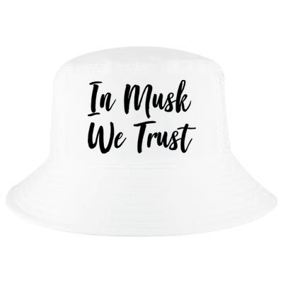 In Musk We Trust Elon Cool Comfort Performance Bucket Hat