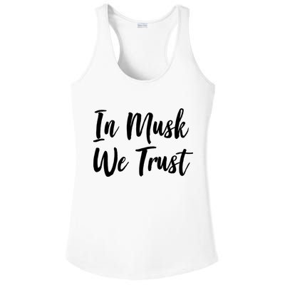 In Musk We Trust Elon Ladies PosiCharge Competitor Racerback Tank