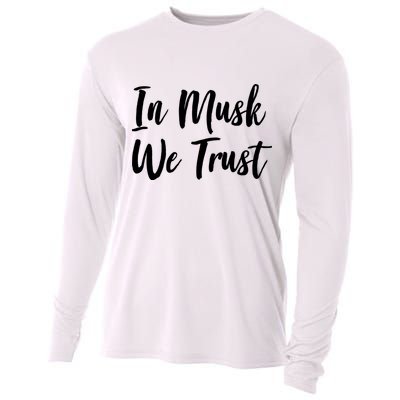 In Musk We Trust Elon Cooling Performance Long Sleeve Crew