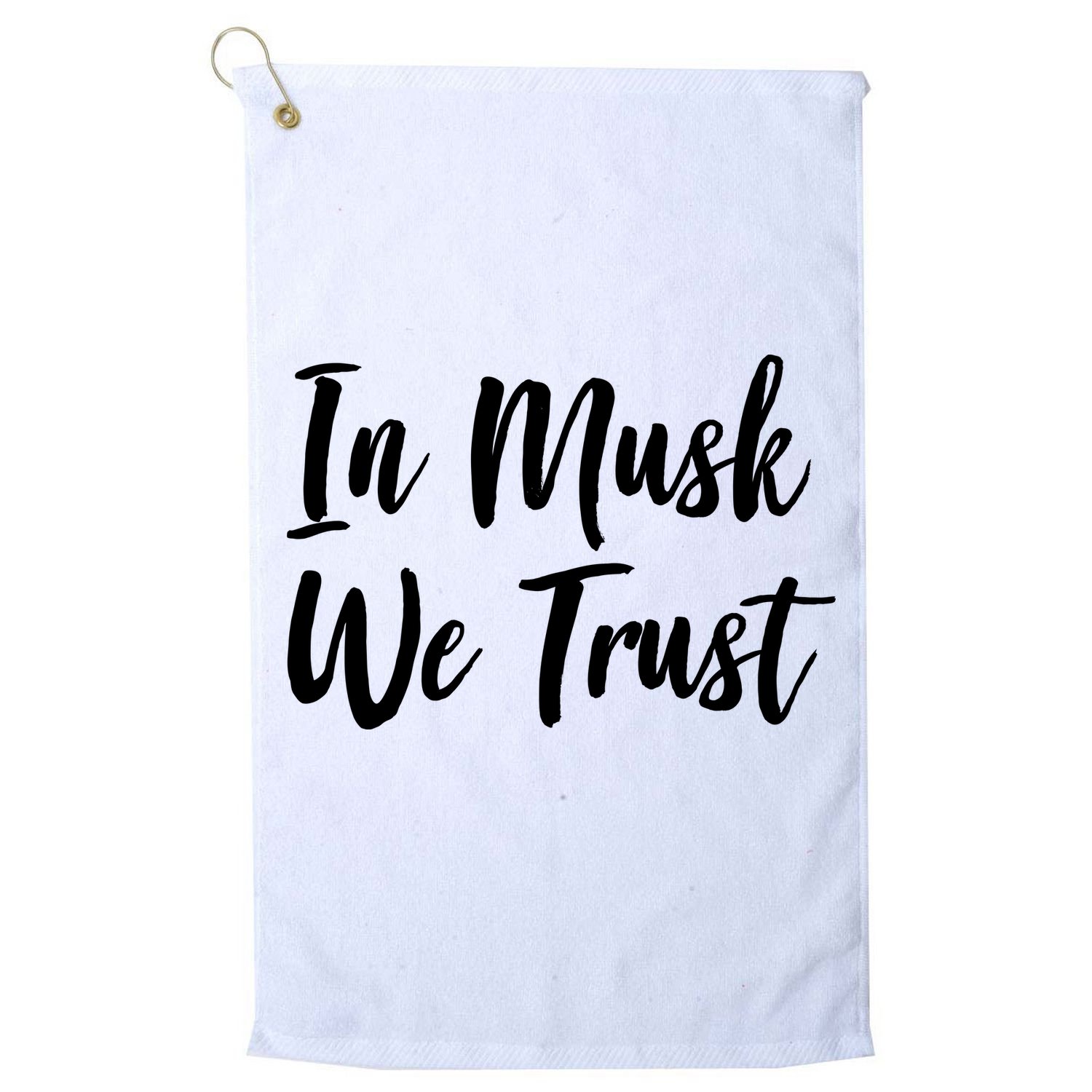 In Musk We Trust Elon Golf Towel
