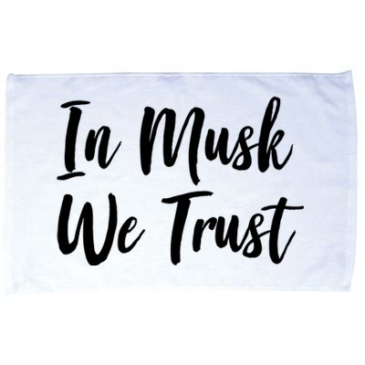 In Musk We Trust Elon Microfiber Hand Towel