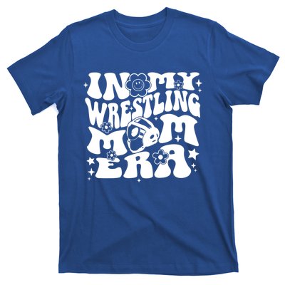 In My Wrestling Mom Era Wrestling Mama Groovy Sports Parent Gift T-Shirt