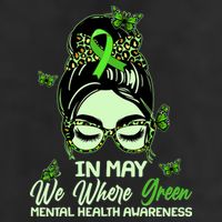 In May We Where Green Mental Health Awareness Adult Drive Performance Visor