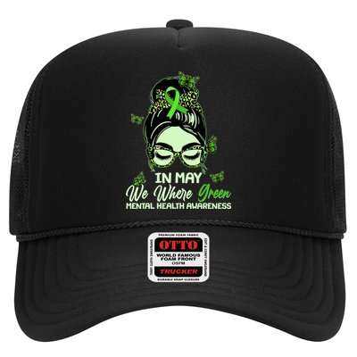 In May We Where Green Mental Health Awareness Hat