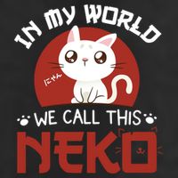 In My World We Call This Neko Garment-Dyed Heavyweight T-Shirt