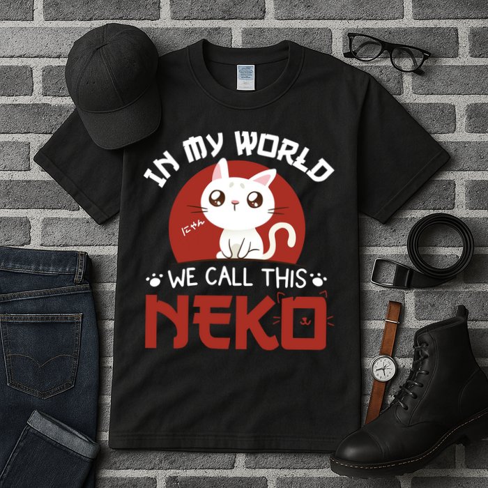 In My World We Call This Neko Tall T-Shirt