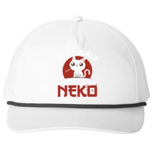 In My World We Call This Neko Snapback Five-Panel Rope Hat