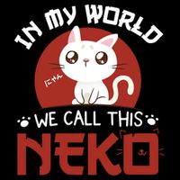 In My World We Call This Neko 7-Panel Snapback Hat
