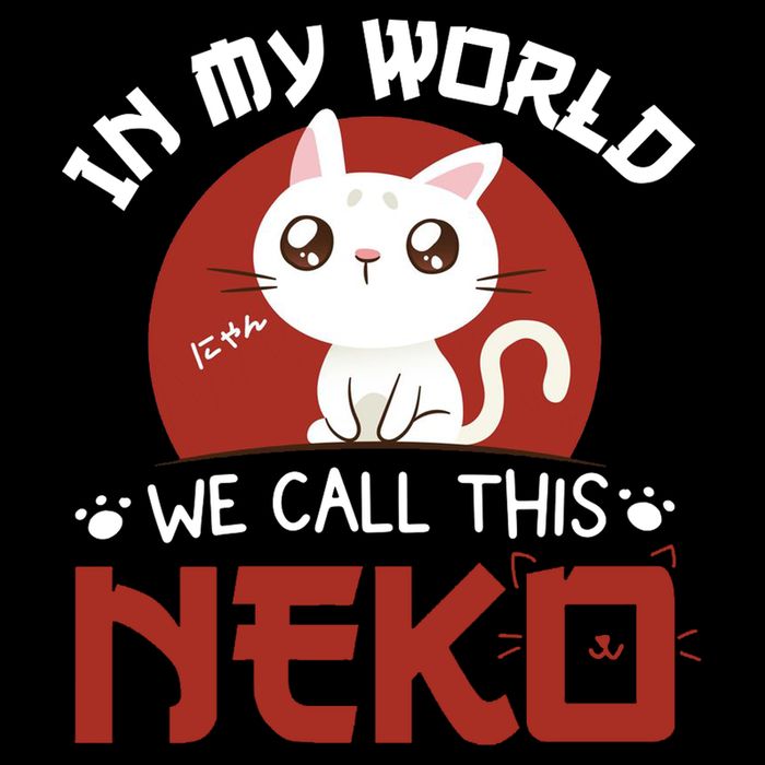 In My World We Call This Neko 7-Panel Snapback Hat
