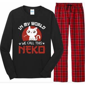 In My World We Call This Neko Long Sleeve Pajama Set