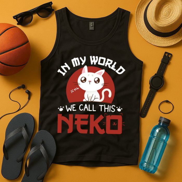 In My World We Call This Neko Tank Top