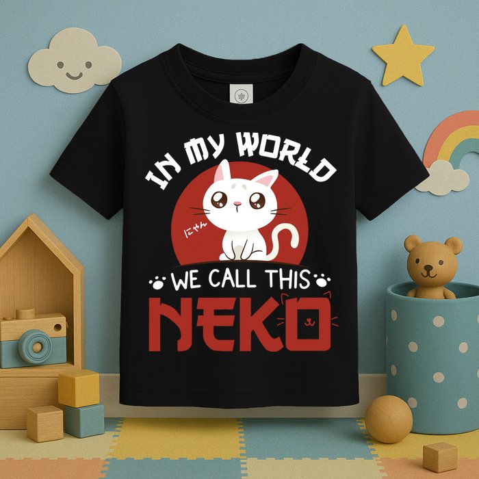 In My World We Call This Neko Toddler T-Shirt