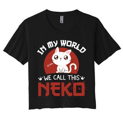 In My World We Call This Neko Crop Top