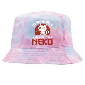 In My World We Call This Neko Tie-Dyed Bucket Hat