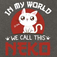 In My World We Call This Neko Cotton Canvas Backpack