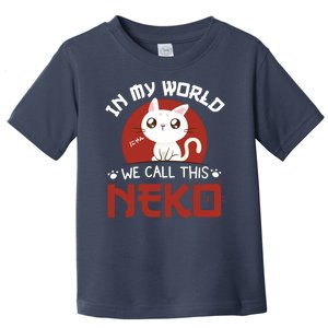 In My World We Call This Neko Toddler T-Shirt