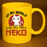 In My World We Call This Neko 11oz C Handle Ceramic Mug