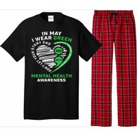 In May We Wear Green Semicolon Mental Health Awareness Month Pajama Set