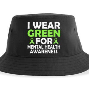 In May We Wear Green Mental Health Awareness Month Sustainable Bucket Hat