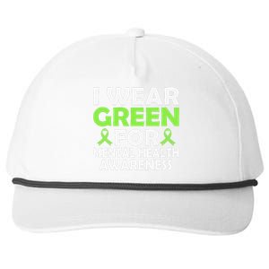 In May We Wear Green Mental Health Awareness Month Snapback Five-Panel Rope Hat