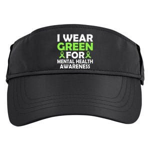 In May We Wear Green Mental Health Awareness Month Adult Drive Performance Visor