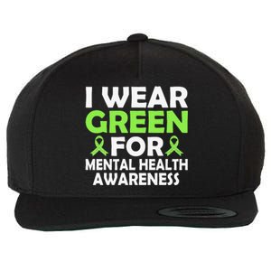 In May We Wear Green Mental Health Awareness Month Wool Snapback Cap