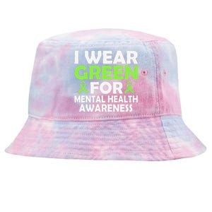 In May We Wear Green Mental Health Awareness Month Tie-Dyed Bucket Hat