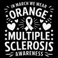 In March We Wear Orange For Multiple Sclerosis Awareness Gift Bag
