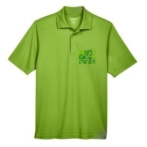 In May We Wear Green Retro Mental Health Awareness Month Men's Origin Performance Pique Polo