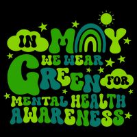 In May We Wear Green Retro Mental Health Awareness Month Cooling Performance Crew T-Shirt