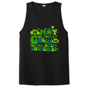 In May We Wear Green Retro Mental Health Awareness Month PosiCharge Competitor Tank