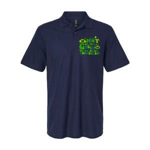 In May We Wear Green Retro Mental Health Awareness Month Softstyle Adult Sport Polo