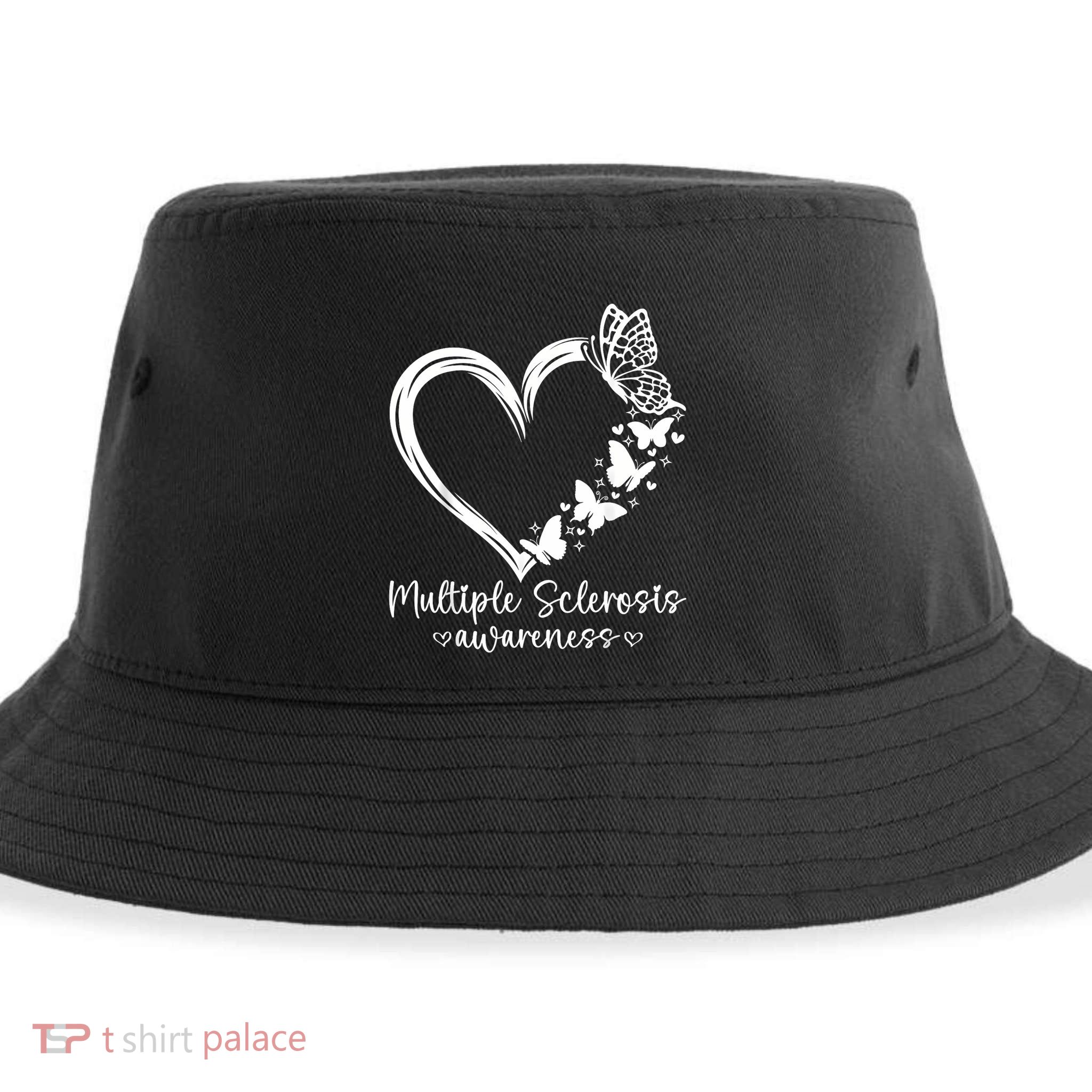In March We Wear Orange Ribbon Ms Warrior Multiple Sclerosis Sustainable Bucket Hat