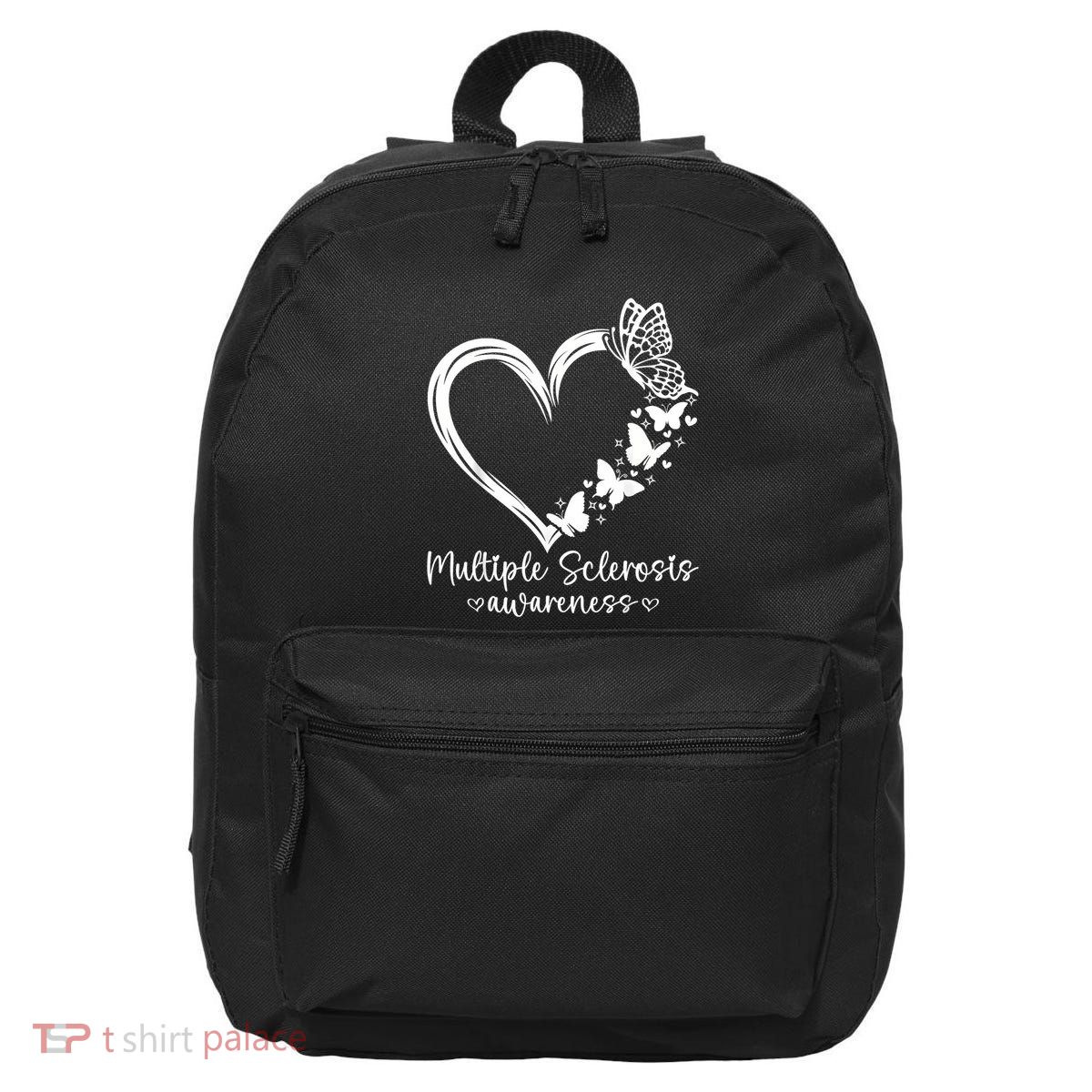In March We Wear Orange Ribbon Ms Warrior Multiple Sclerosis 16 in Basic Backpack